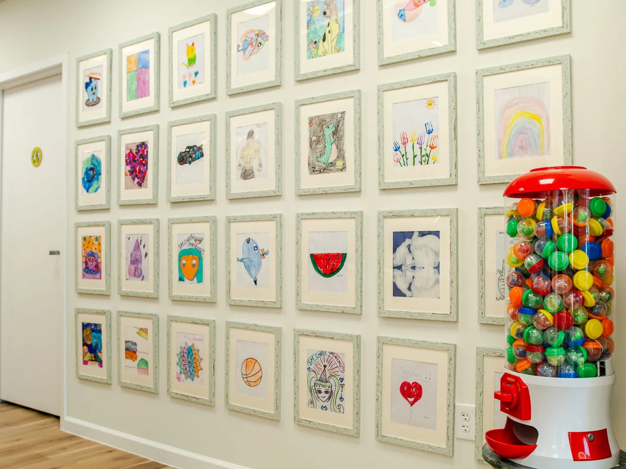 Lobby gallery wall
